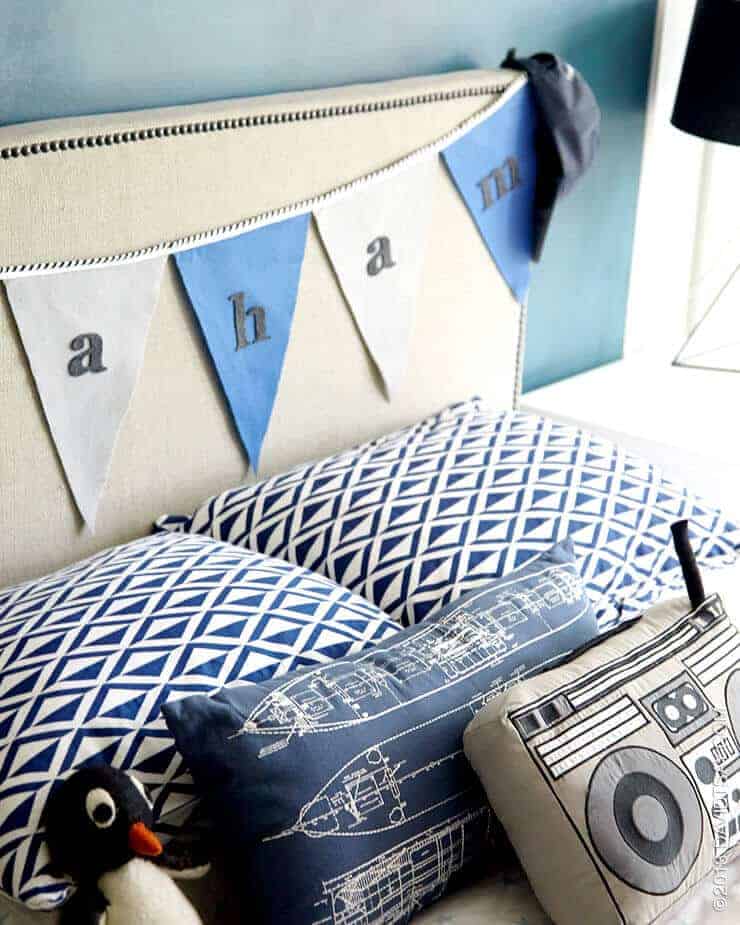 vintage boys bedroom