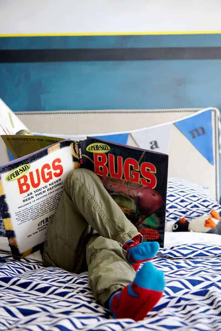 vintage boys bedroom