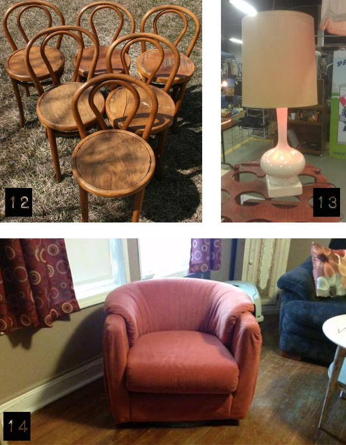trolling cl detroit vintage thonet and lamp