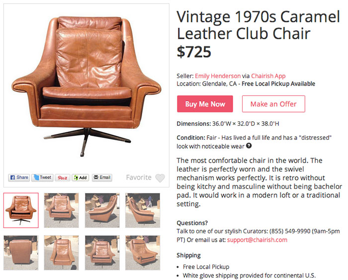 Leather Club chair