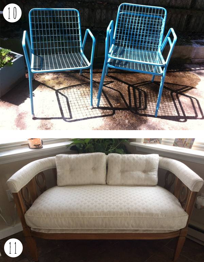 Trolling CL providence settee and patio chairs