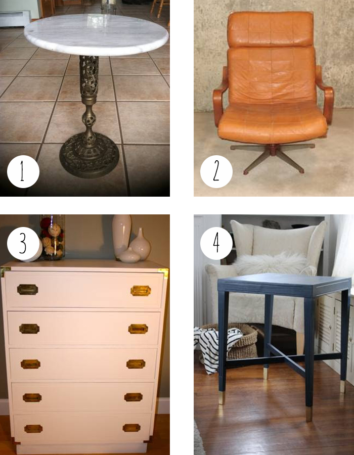 trolling CL providence leather chair marble and campaign dresser