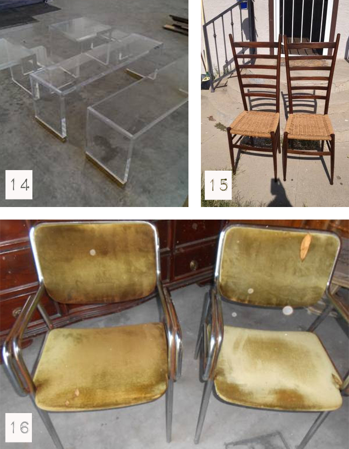 vegas cl lucite benches