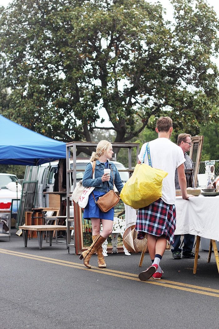 flea market shopping