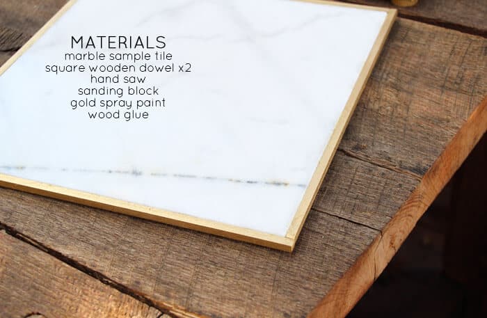 DIY Marble & Gold Cheese Plate | Emily Henderson & Pepper Design Blog