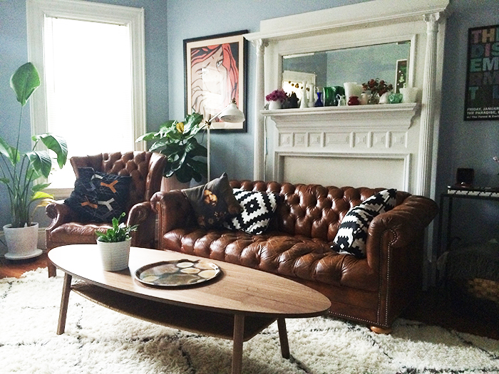 living room with sofa