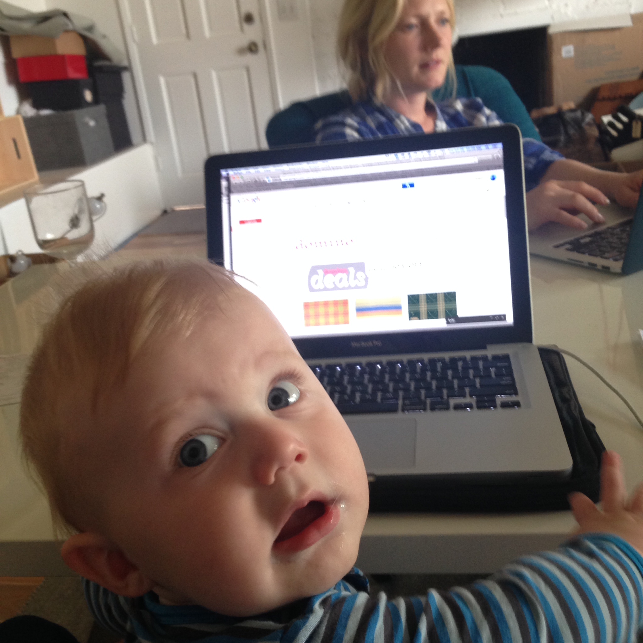 charlie at computer