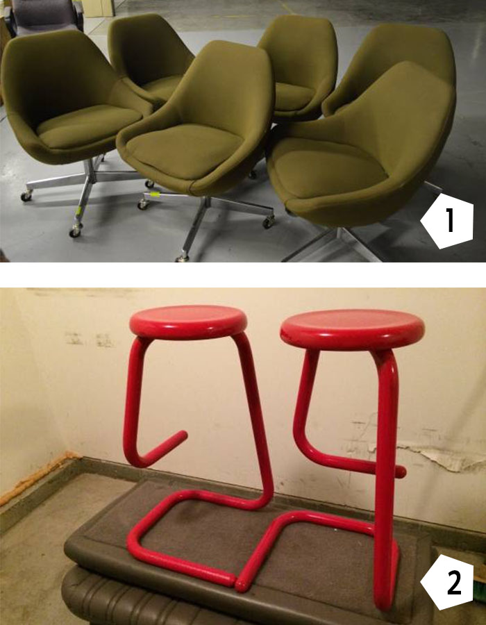 Vintage Office chairs and stools