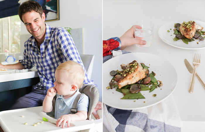 brian and charlie and plate
