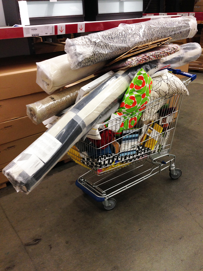 ikea shopping cart