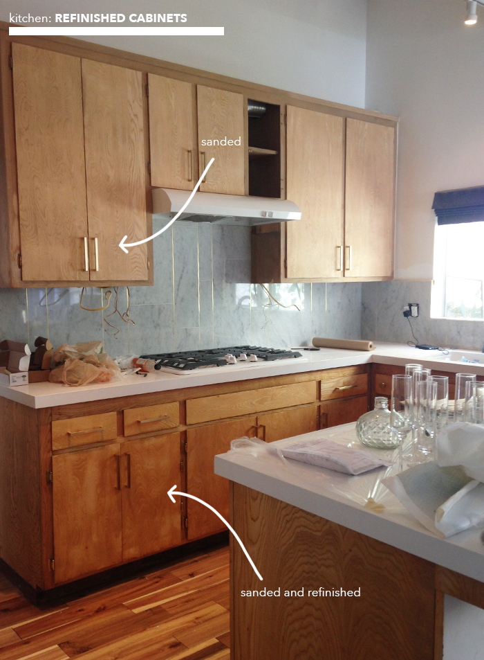 kitchen_refinished cabinets