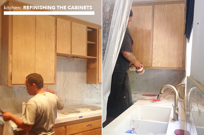 kitchen_refinishing cabinets