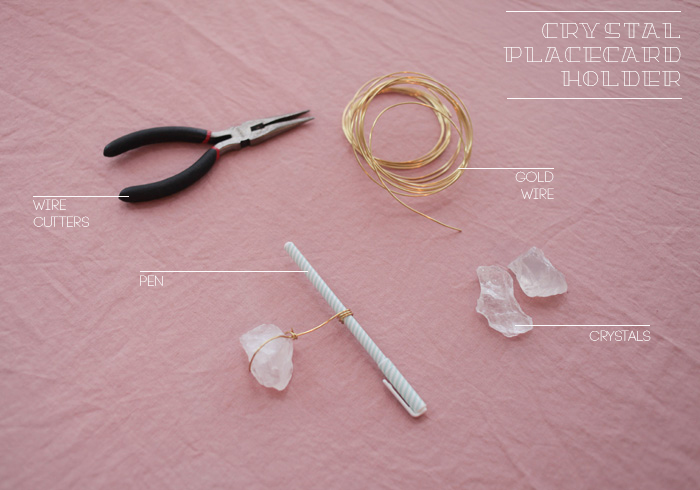 DIY Crystal Placecard Holder_ingredients