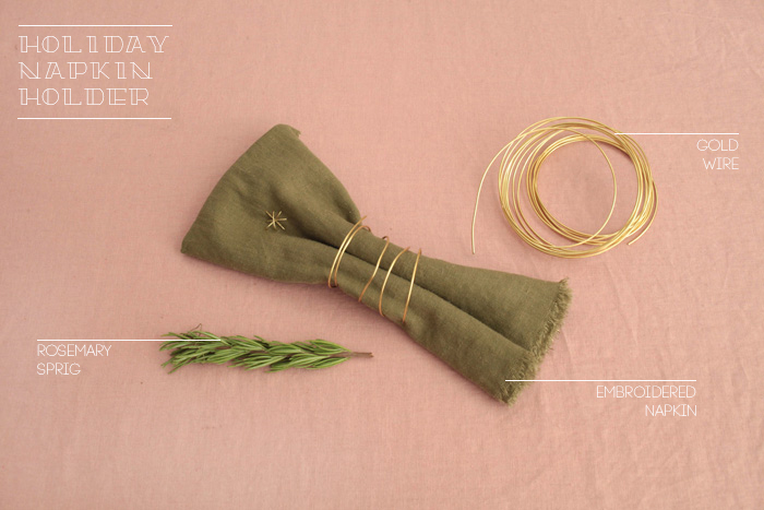 DIY Holiday Napkin Holder_ingredients