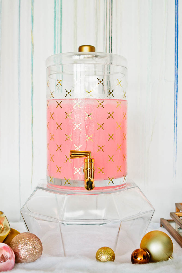 Emily Henderson Holiday Decorating Copper Gold Blue Bar1