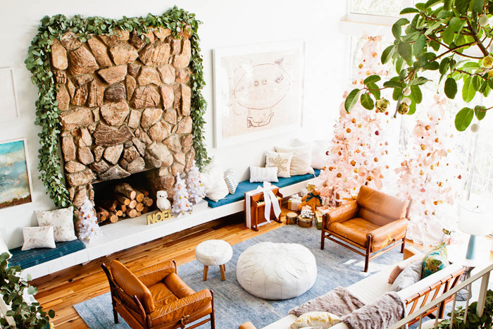 champagne holiday decor