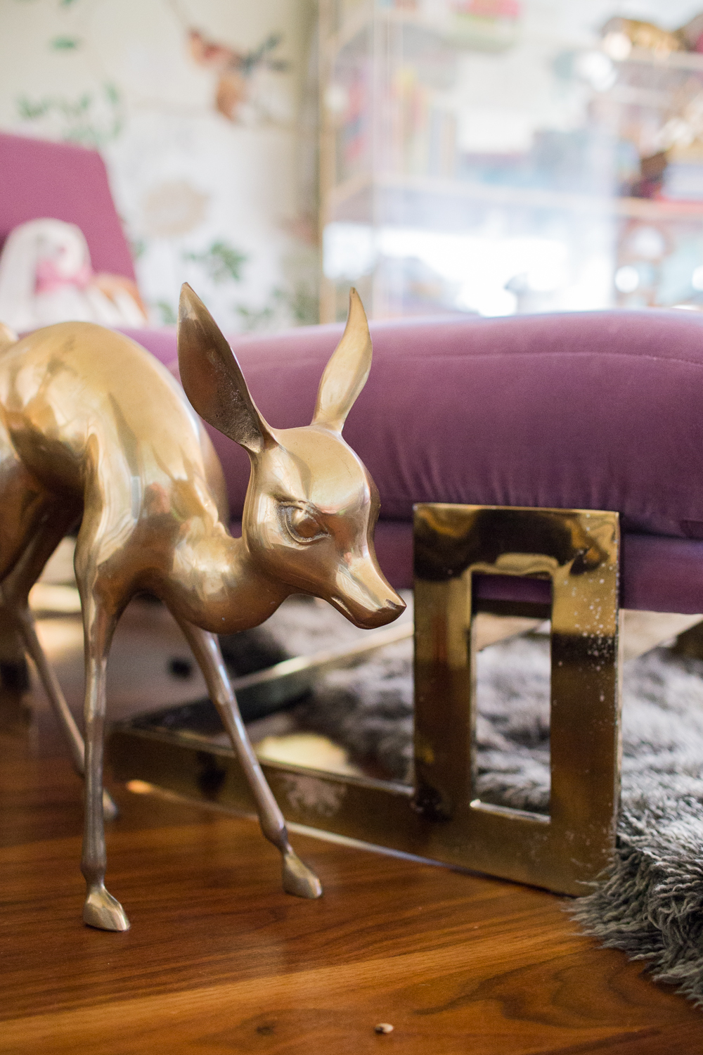 Modern Glam Nursery Lucite Metallic Childrens Room accessories 3