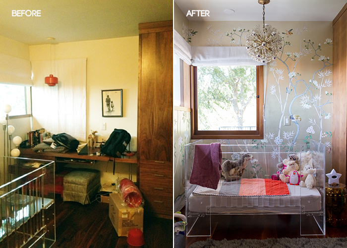 Modern Glam Nursery beforeafter1