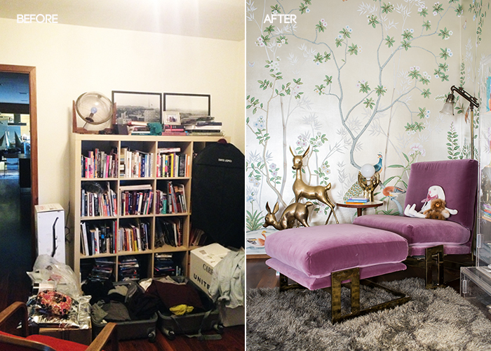 Modern Glam Nursery beforeafter2