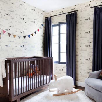 Nursery Emily Henderson Casual Mid Century Neutral White Calm Wood12