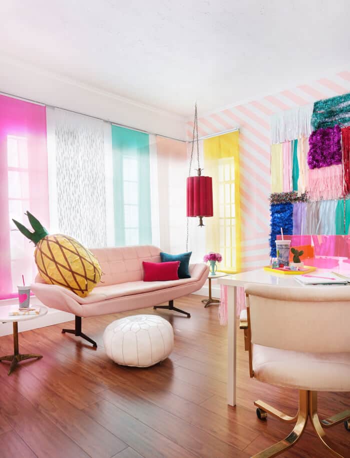Emily_Henderson_Bando_Office_Vintage_Pink_Couch