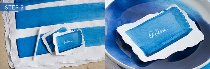 watercolor placemat placecard_steps 3