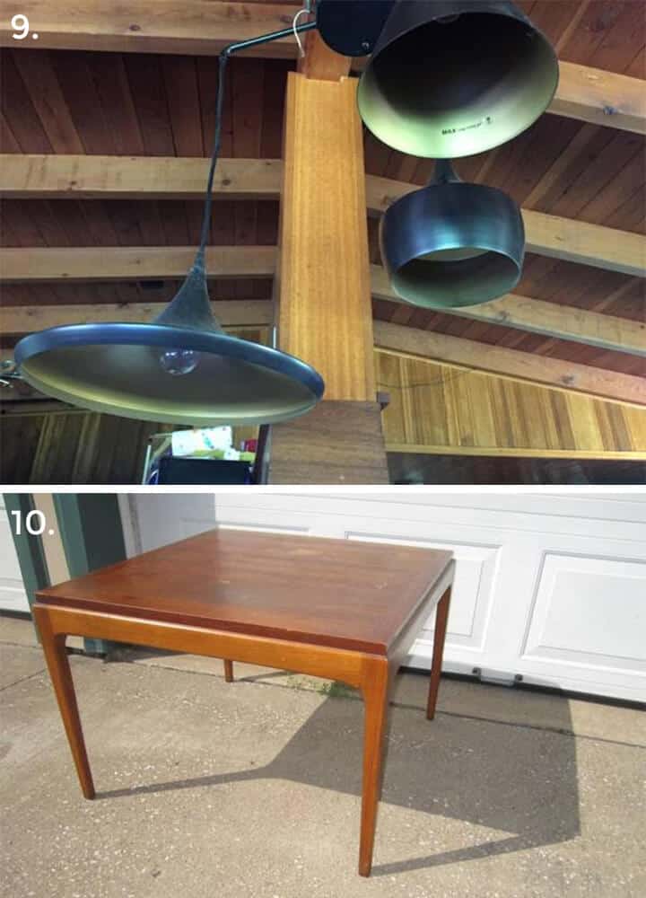 Iowa City light fixture coffee table
