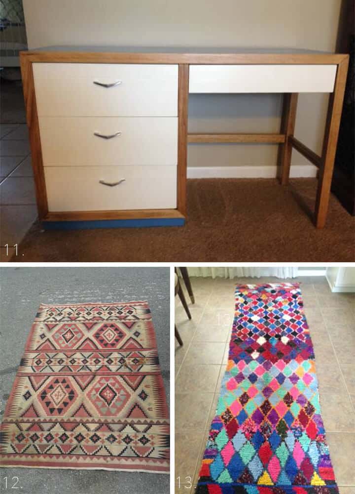 Trolling Dallas MCM desk and rugs
