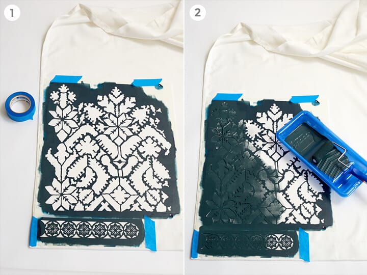 DIY_Redbook_Emily Henderson_Curtains_Affordable_Stencil Curtain 2