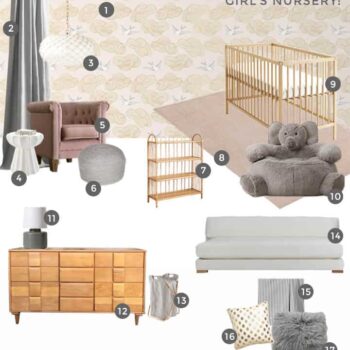 Emily House_Girls Nursery_Moodboard_Blush Pink and Grey