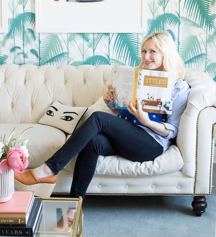Emily Holding Styled Book