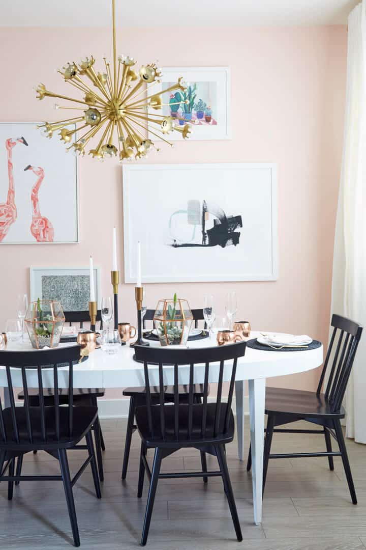 Emily_Henderson_Pink_Dining_Room_Girly_Gold