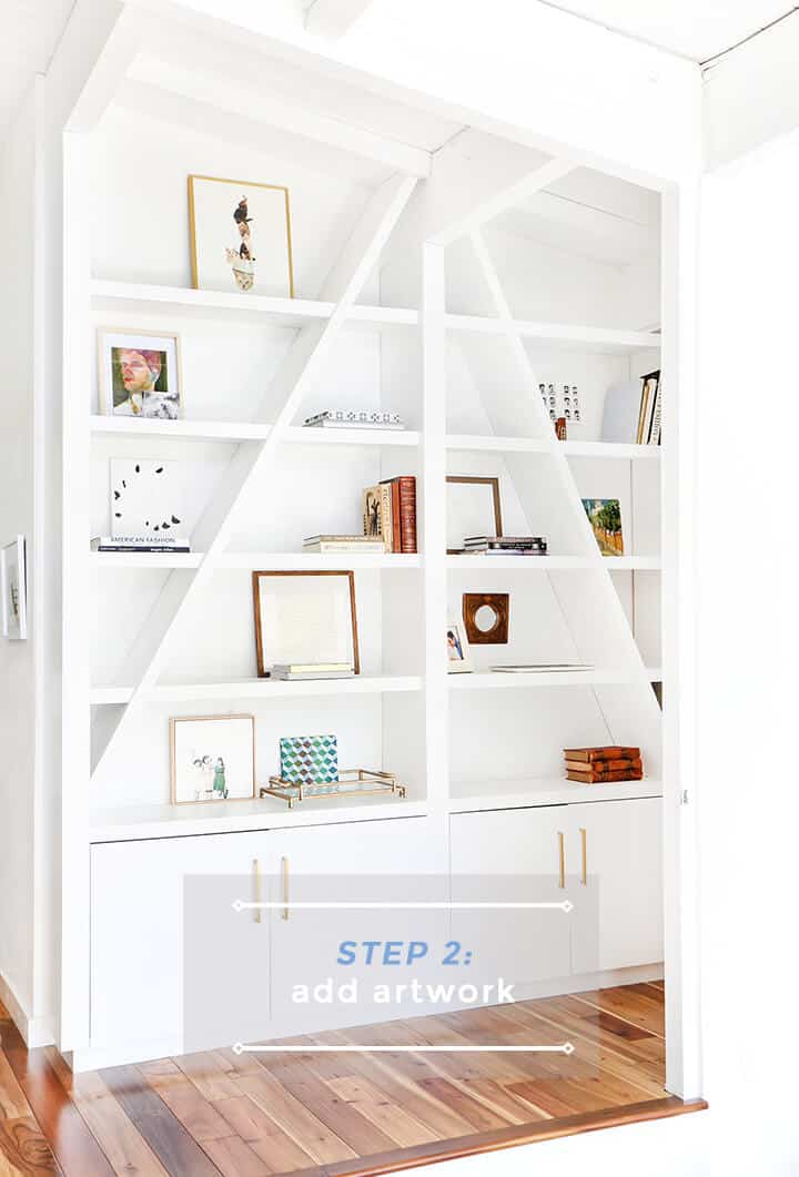 3 Steps to Styling Your Bookcase_Emily Henderson_Step 2