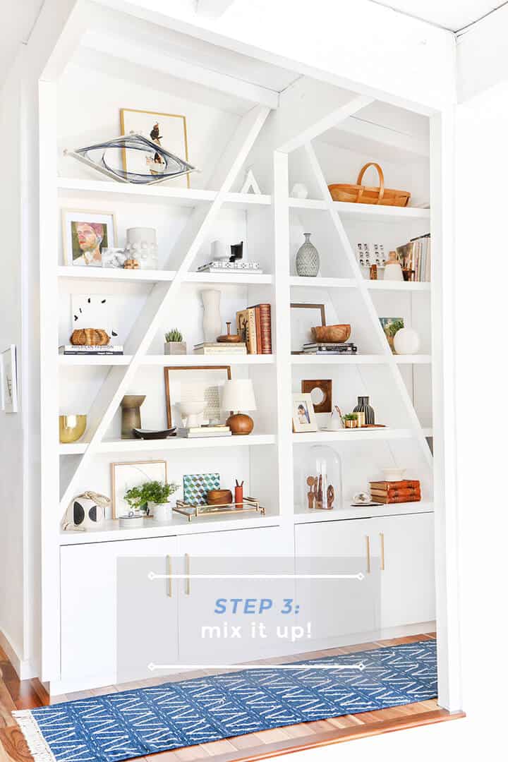 3 Steps to Styling Your Bookcase_Emily Henderson_Step 3