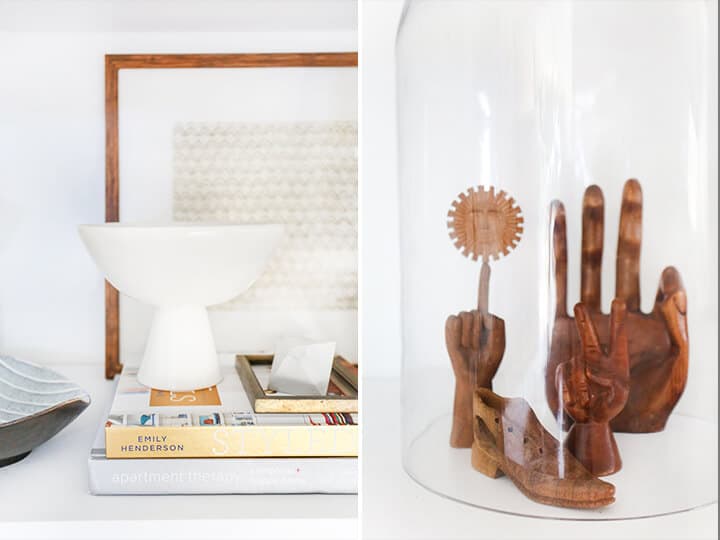 3 Steps to Styling Your Bookcase_Emily Henderson_midcentury_bookshelf_modern_blue_white_books_detail 4