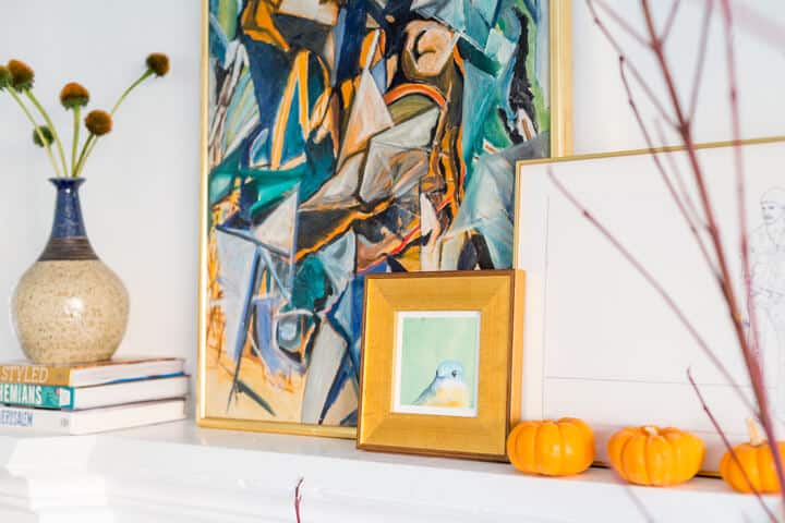 Electic_Mid_Century_Fall_Mantel