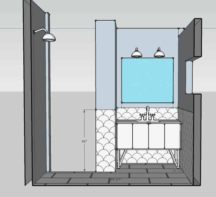 Master Bathroom_shower wall 1_rendering 2