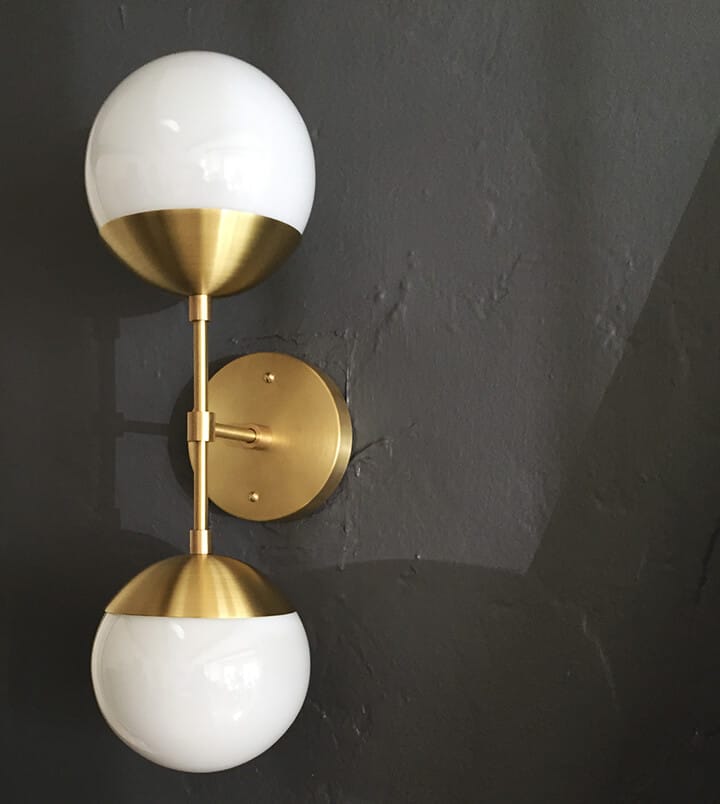 Brady Picks Out Living Room Sconces_Brass Sconce Roundup_Emily Henderson_Masculine_Gray_Living Room_Sneak Peek_Theo Sconce