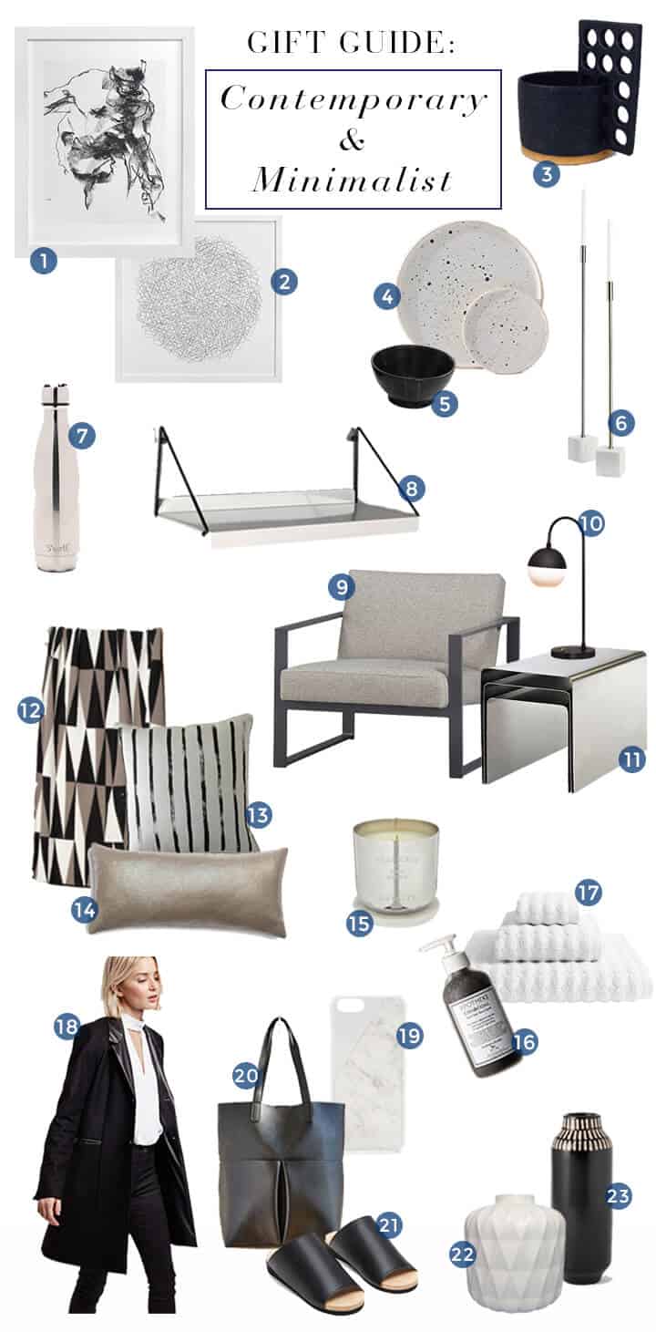 Contemporary_Minimalist_Style Guide_Gift Roundup_Modern_Sleek_Black_White_Chrome