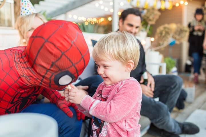 Decorations_Blue_Gold_White_Spiderman_Emily Henderson_Boys Birthday2