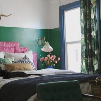 green pink