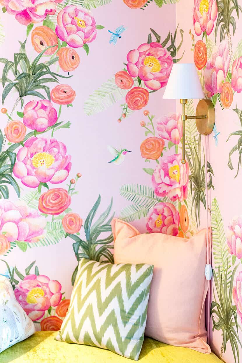 Built In Bench Nursery Gold Sconce Emily Henderson