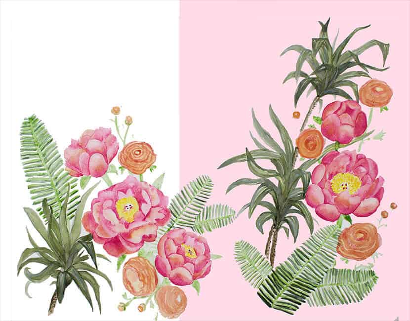 Custom Floral Wallpaper Emily Henderson