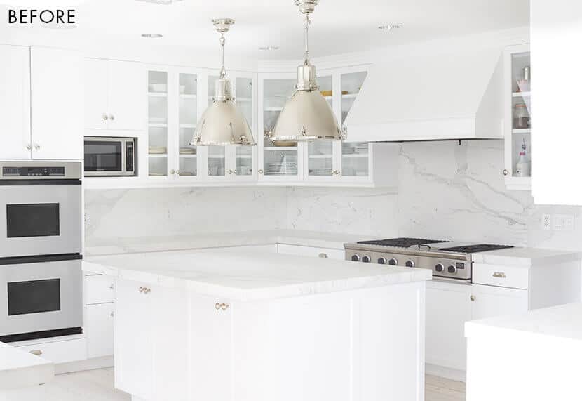 Modern White Kitchen Color Pop Emily Henderson Before