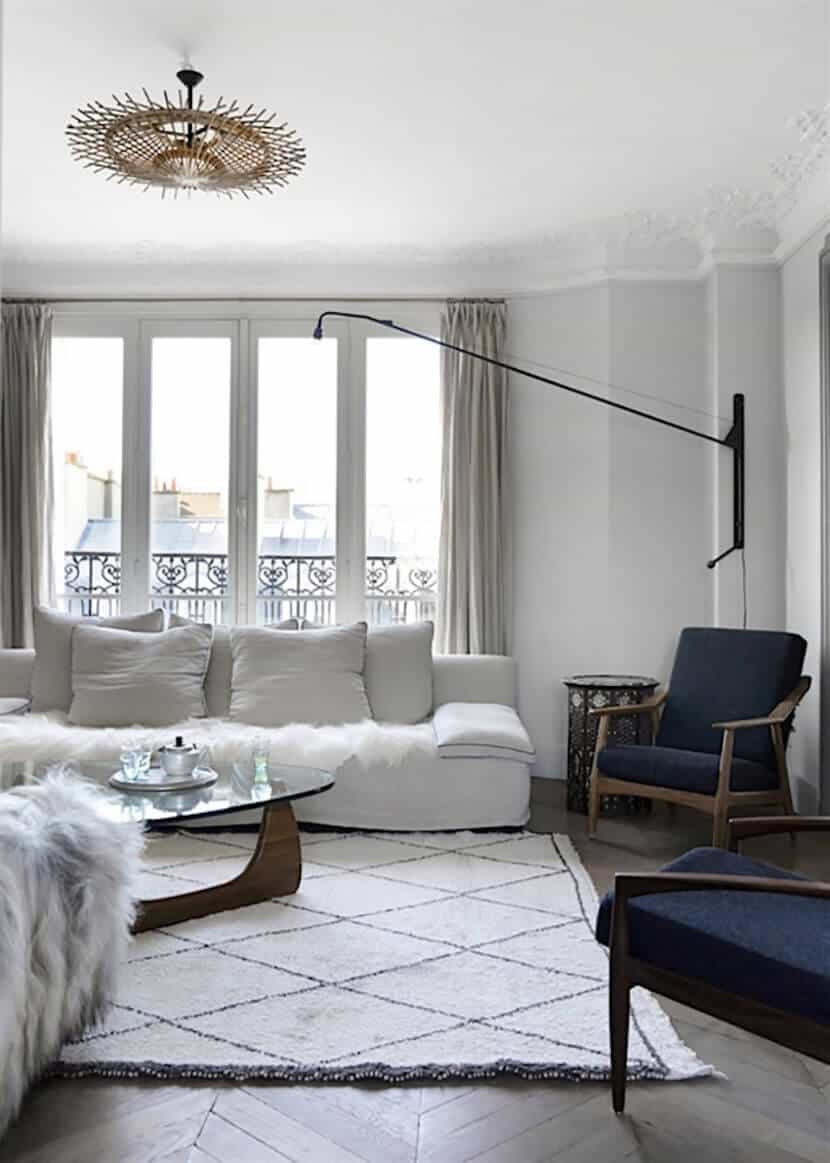 Emily Henderson White Low Chunky Sofa