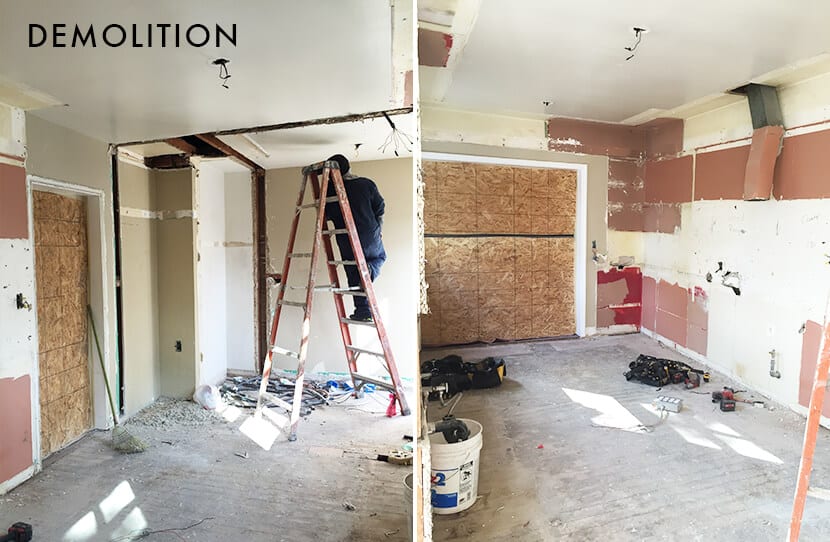Nicole Lorey Emily Henderson Design Kitchen Demolition