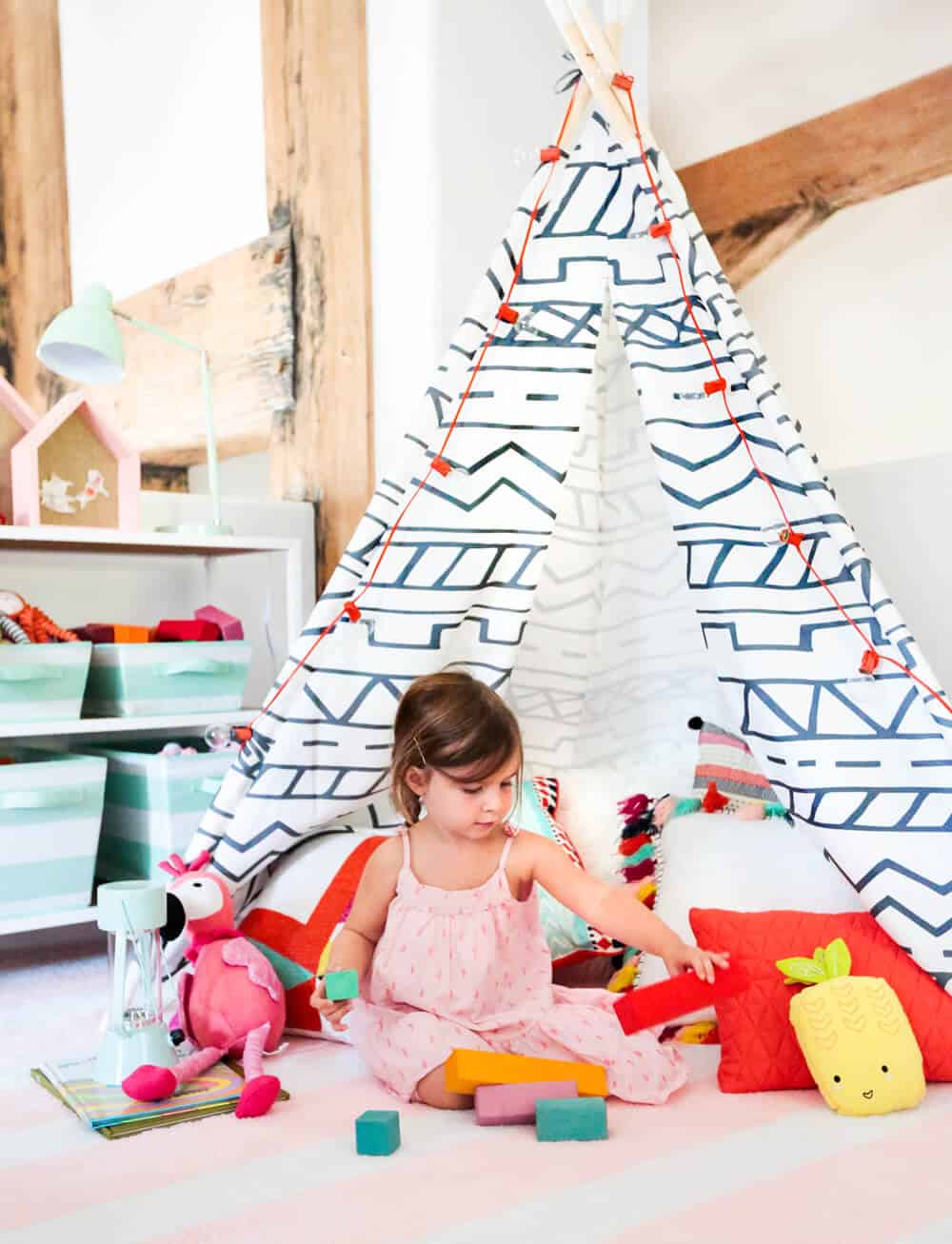 Emily Henderson Target Pillowfort Playroom Makeover Kids Tent