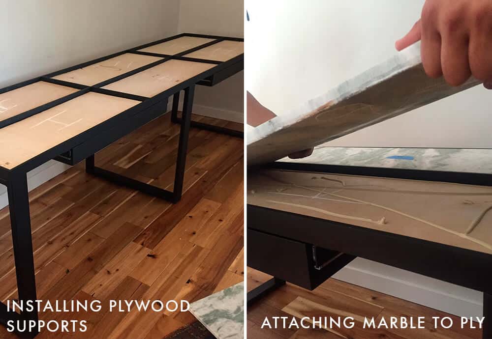 Adrienne Desk_Installing_Guest Bedroom_Office_Custom Desk_DIY