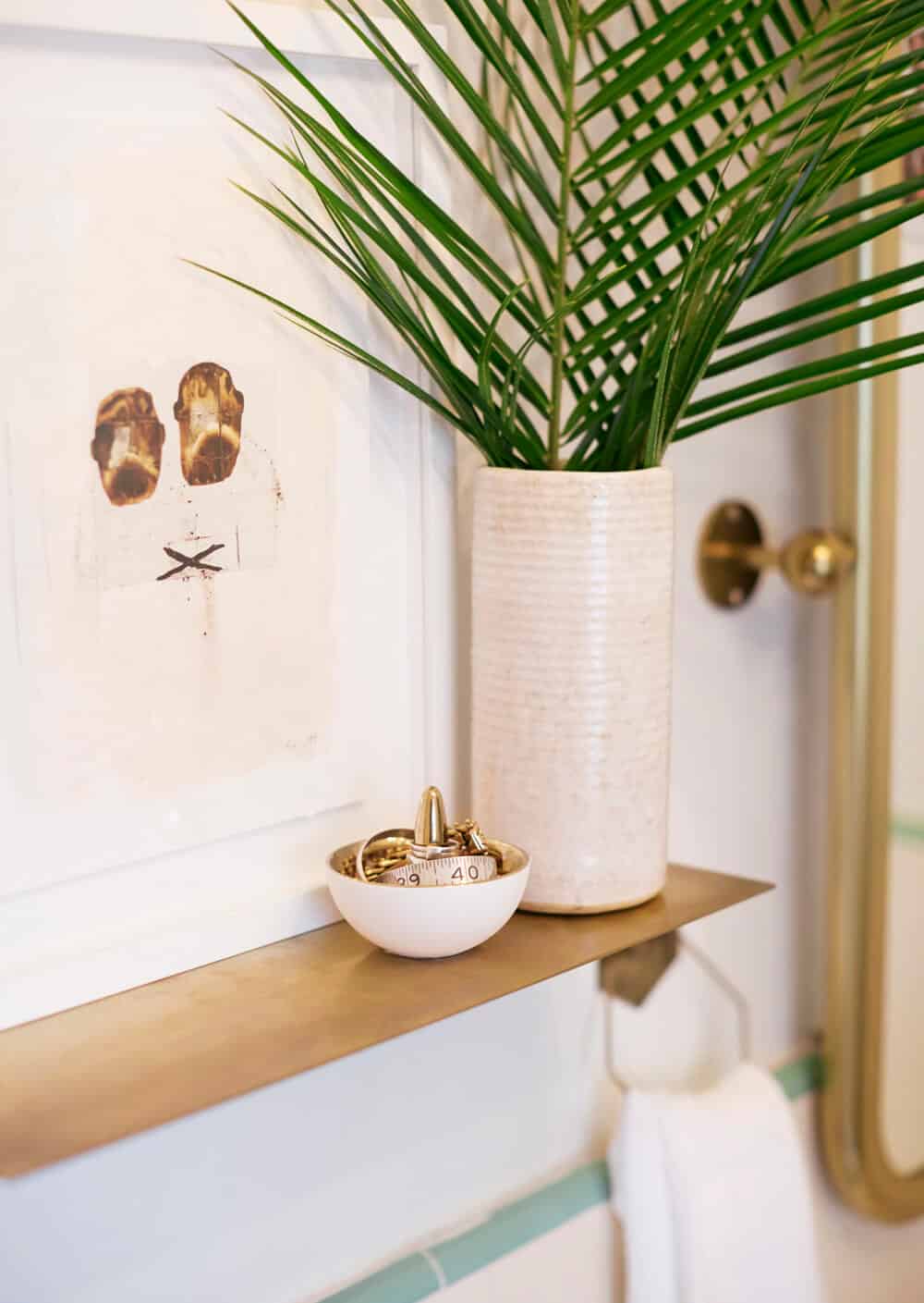 Apartment Rental Bathroom Makeover Takeover Redesign Brady Tolbert White and Turquoise_009