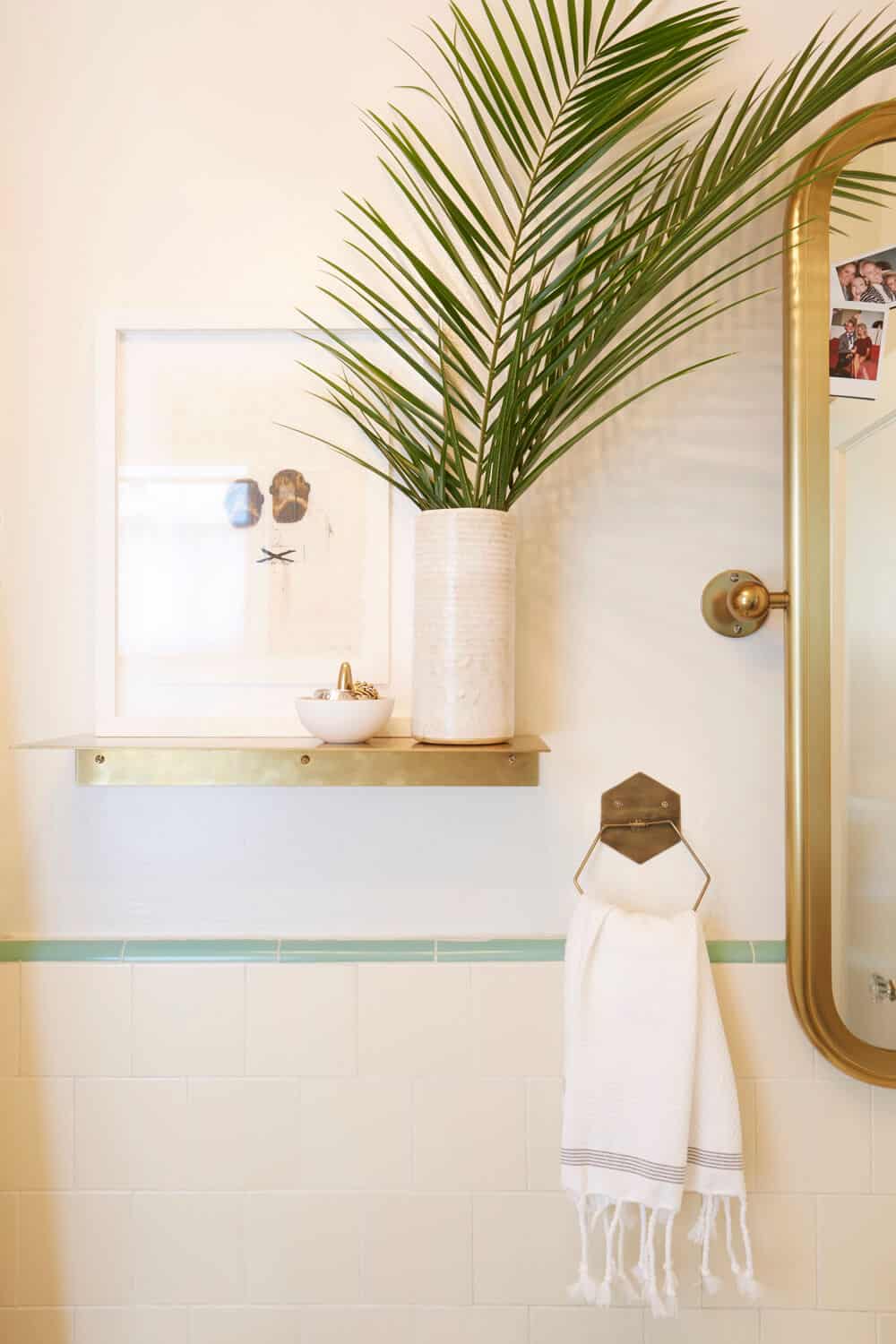 Apartment Rental Bathroom Makeover Takeover Redesign Brady Tolbert White and Turquoise_1_002